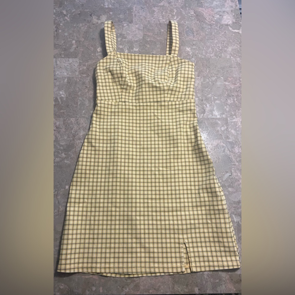 Hollister Yellow and White mini Dress